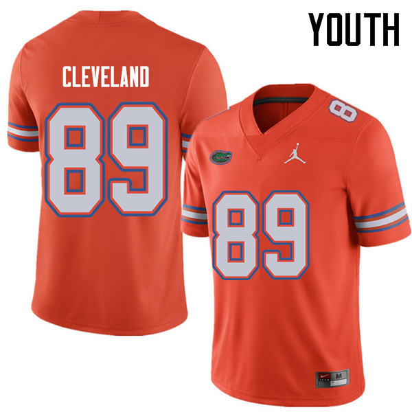 Jordan Brand Youth #89 Tyrie Cleveland Florida Gators College Football Jerseys Sale-Orange